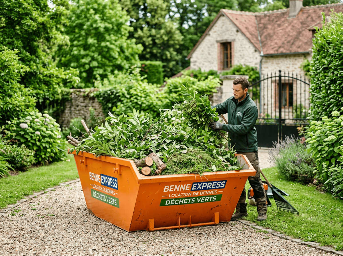 location benne pour déchets verts